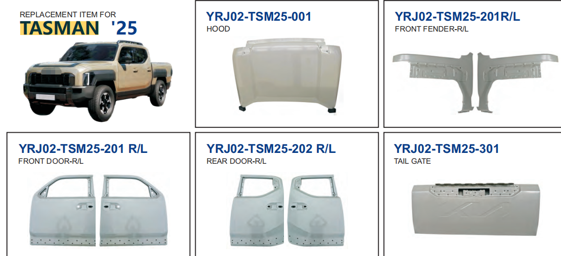 Idoneum KIA TASMAN MMXXV Repositum Engine Hood Panel
